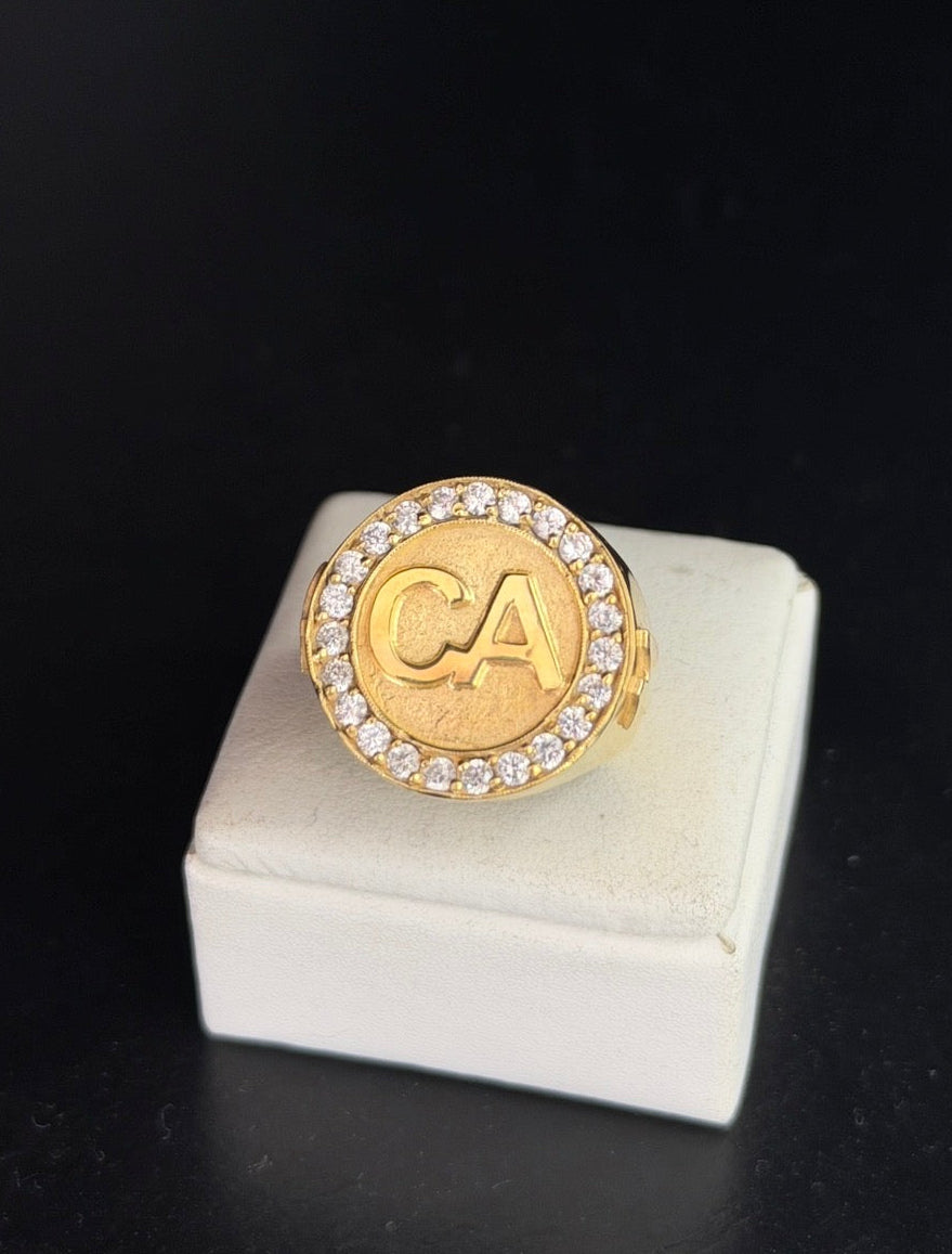Anillo Imperial Plata Enchapada