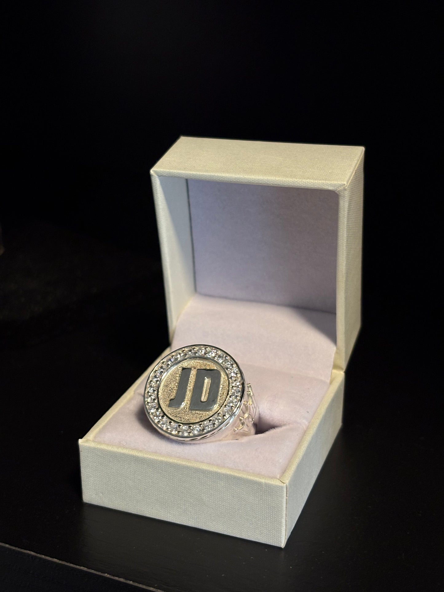 Anillo Mesa Circular Ice Plata