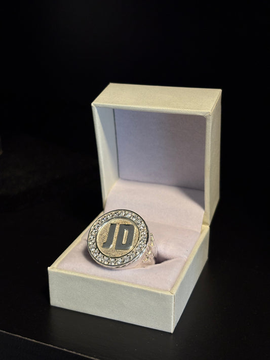 Anillo Mesa Circular Ice Plata