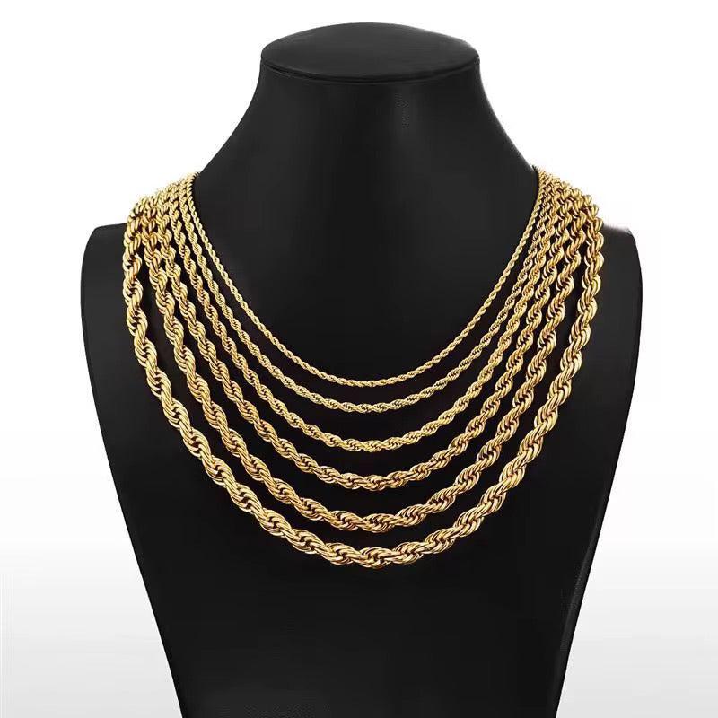 Cadena Soga Enchapada En oro 18k