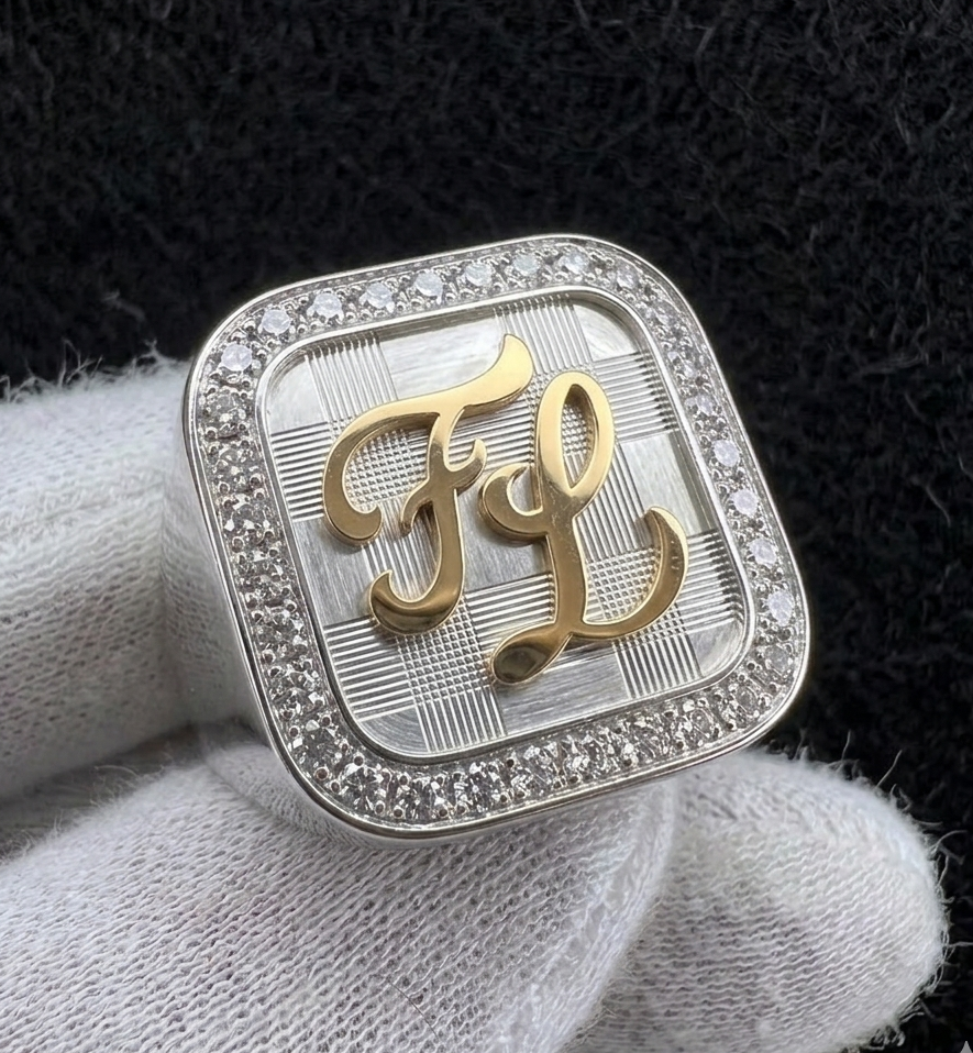 Anillo Imperial Plata y Oro 10k