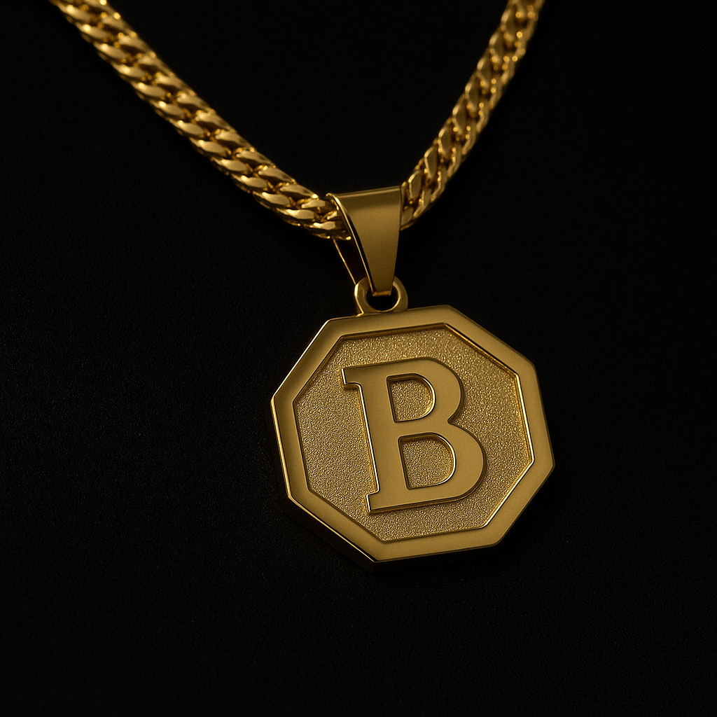 Medalla Hexagonal Enchapada