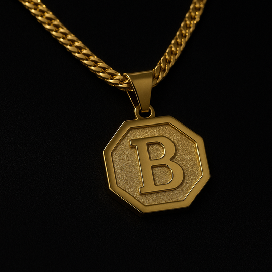 Medalla Hexagonal Enchapada