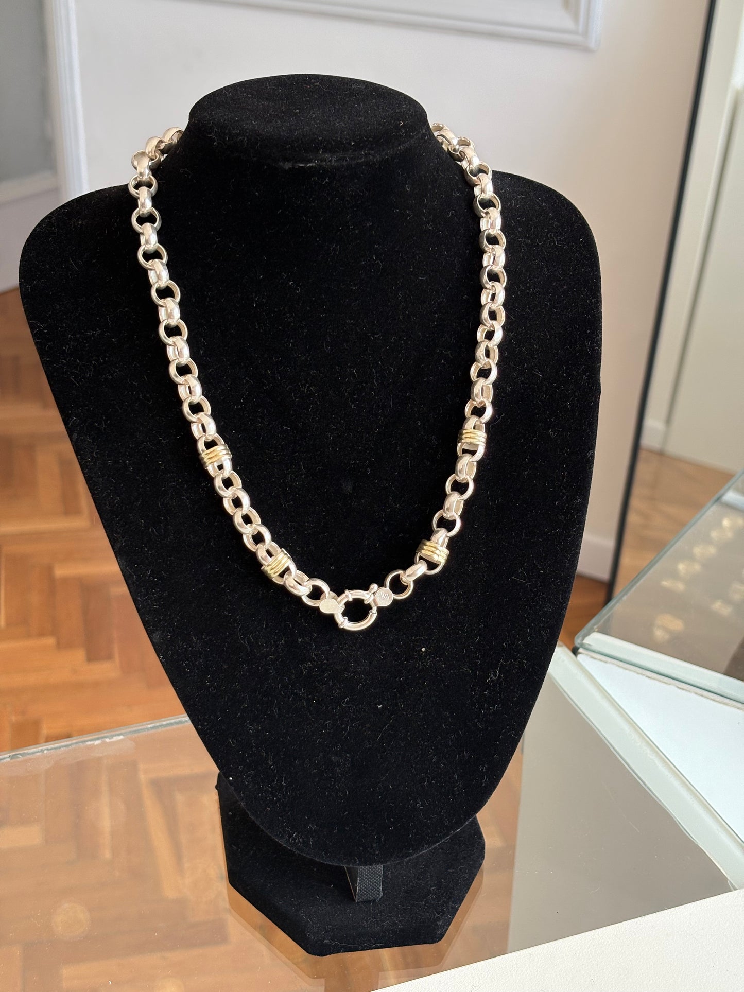 Cadena Rolo Hueca 50cm